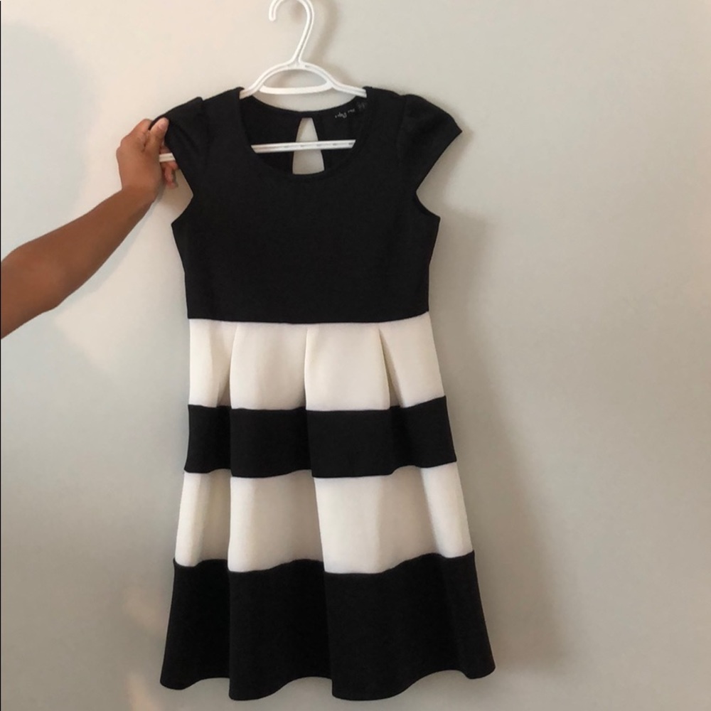 black and white kids dress
